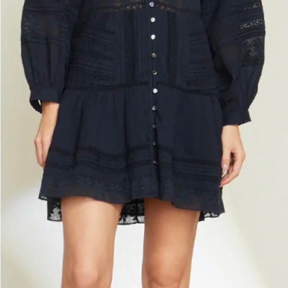 Veronica Beard Addilyn Mini Dress Ink Navy Size 0 - New With Tags! - Picture 3 of 5